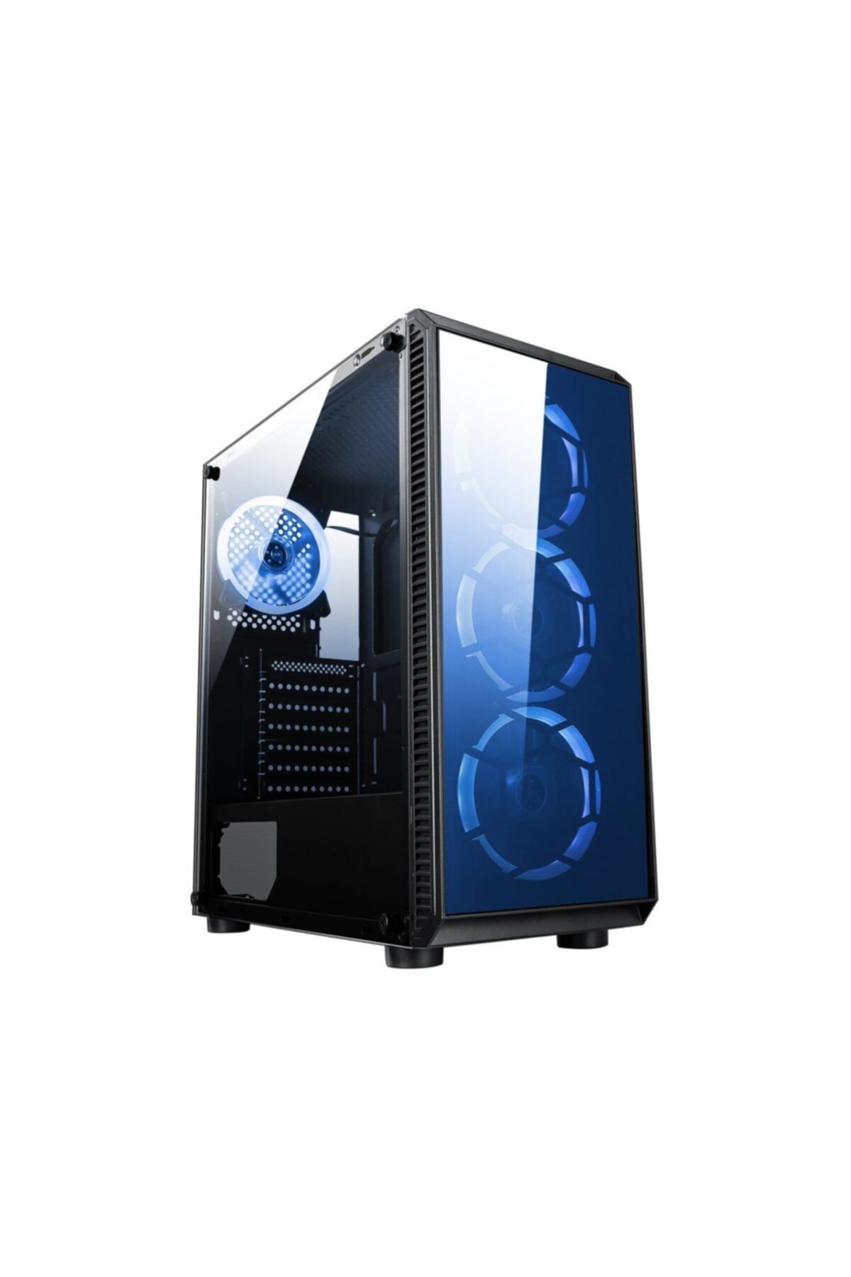 TURBOX Omyvera 192-6 4x Blue Fan Usb 2.0 Min. 250w - Max. 300w Matx Gaming Bilgisayar Kasası