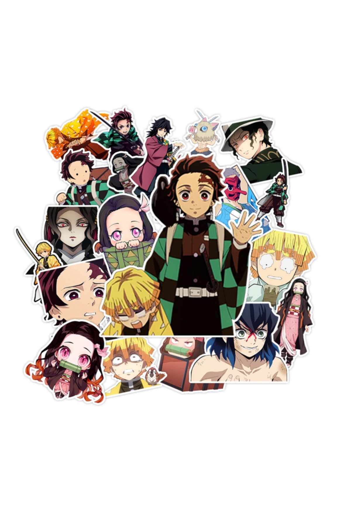 ZipZap Kimetsu No Yaiba Demon Slayer Sticker Paketi 20 Adet Sticker