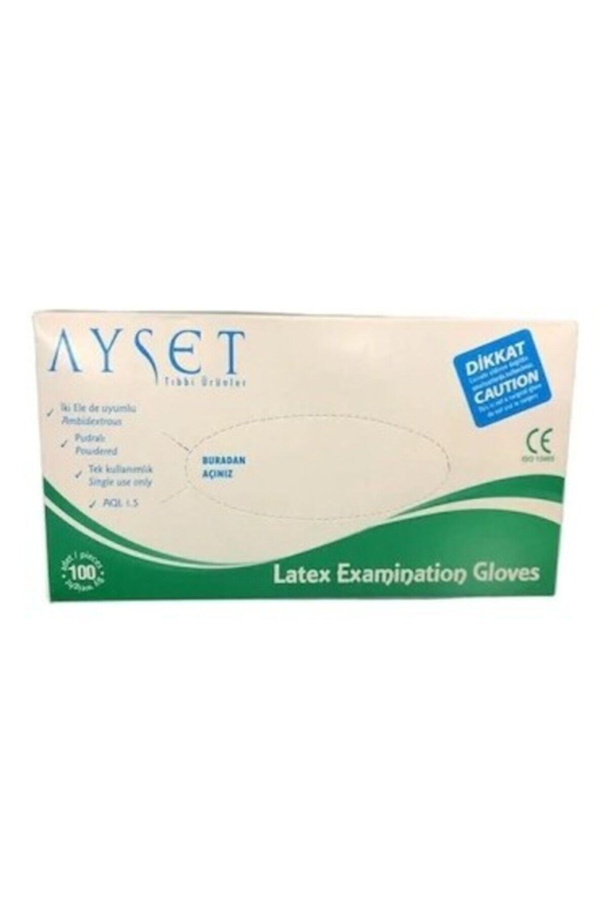 Ayset Latex Pudralı Eldiven Large Beden