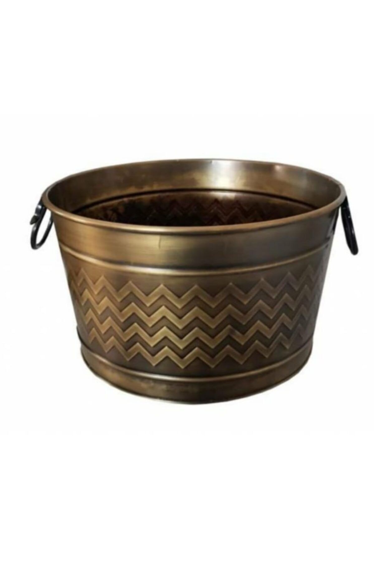 KOCHERHOME Kocher Şömine Odun Kovası Antik Eskitme 43 Cm