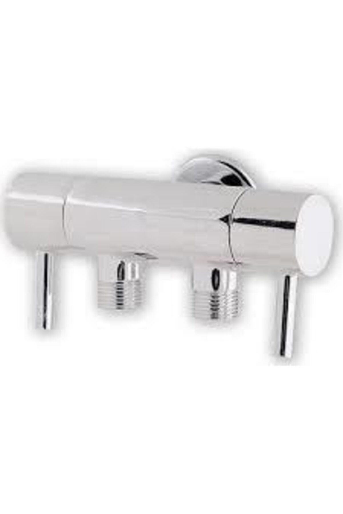 Kupp Çift Çıkışlı Çubuk Taharet Musluğu