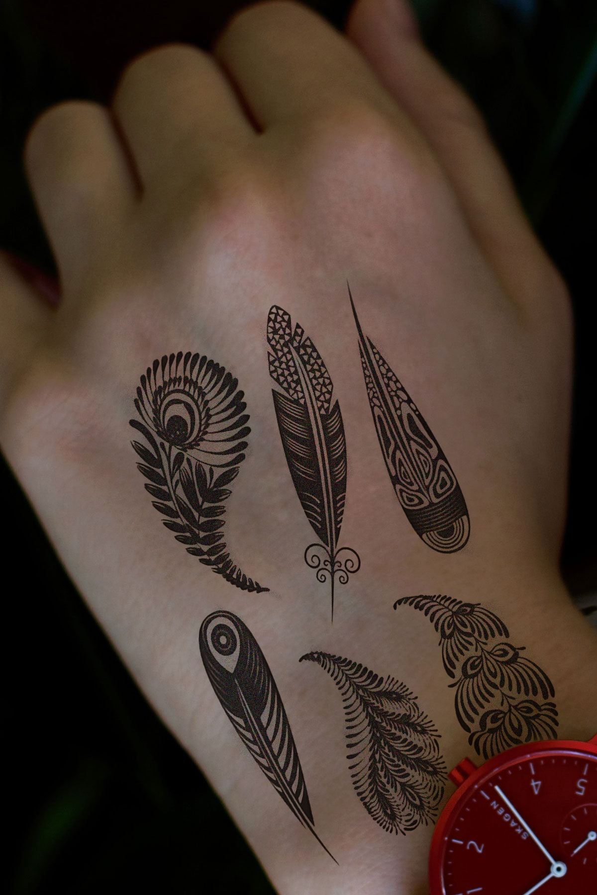 TAKIŞTIR Tüy Mini Geçici Dövme Tattoo
