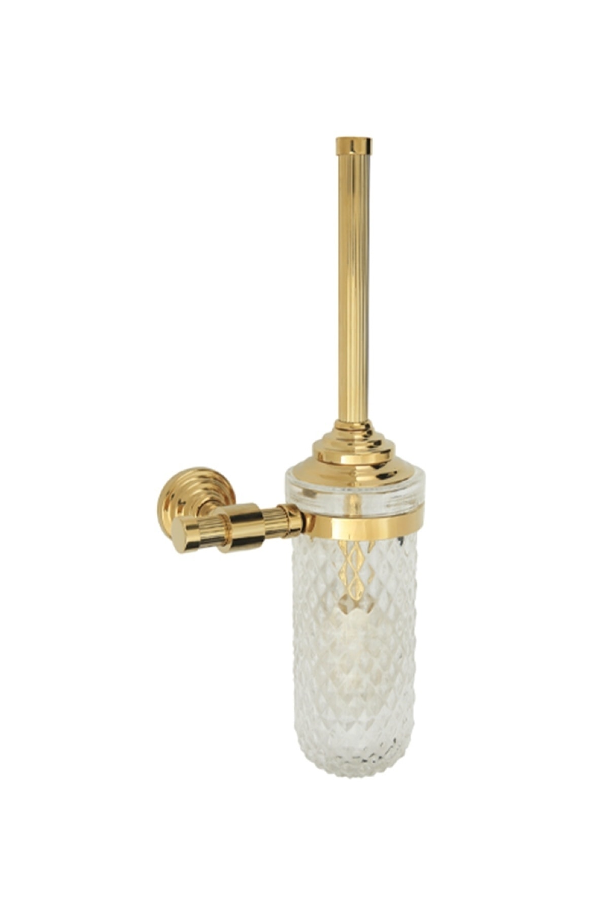 COMFORTBANYO Line Gold Montajlı Pirinç-b.cam Klozet Fırçalık 5505