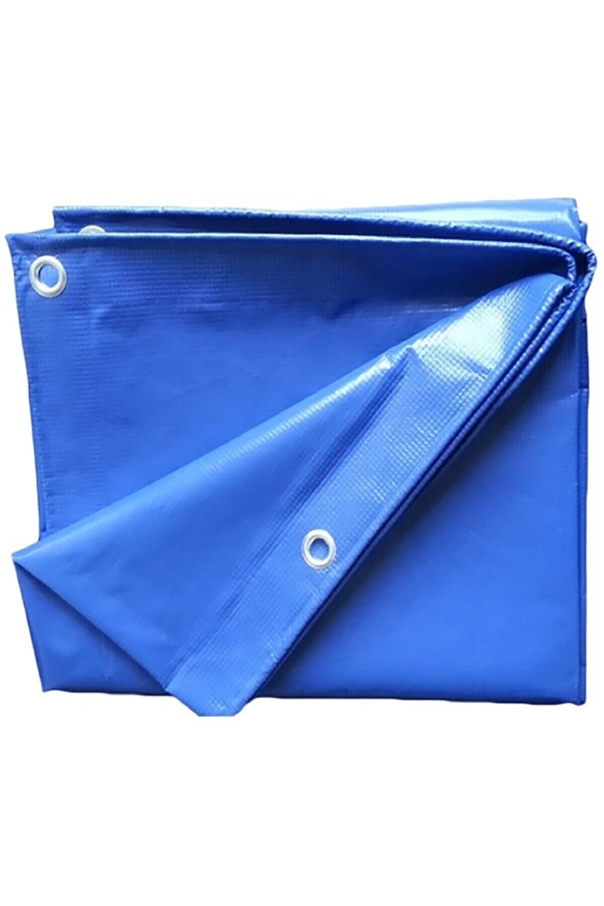 Edoplast 10x15 Metre Mavi Lamineli Branda Çadır Gölgelik Su Toz Geçirmez Bağlama Kapsüllü