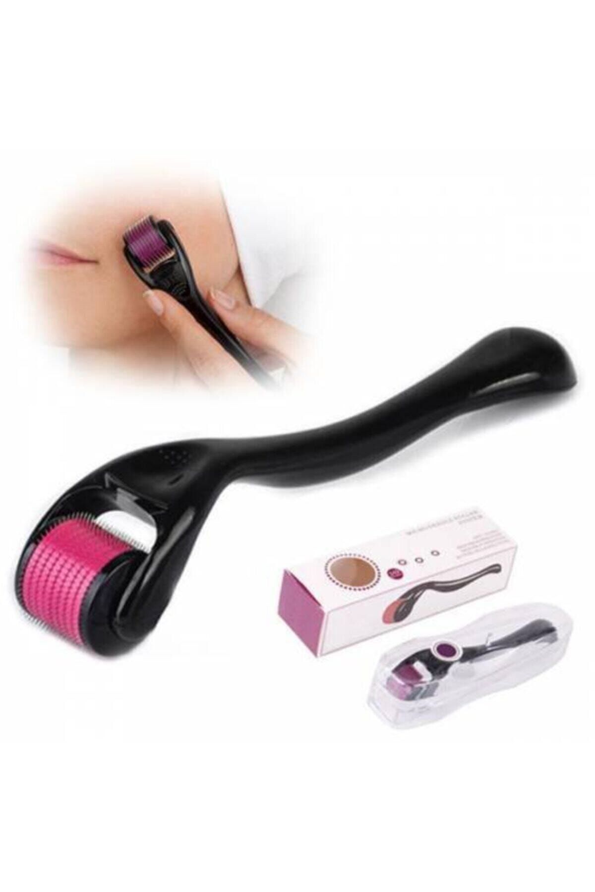 1 Adım Yayınları Cilt Yenileme, Derme Roller, 540 Iğneli Yüz Masaj Aleti Skin Roller