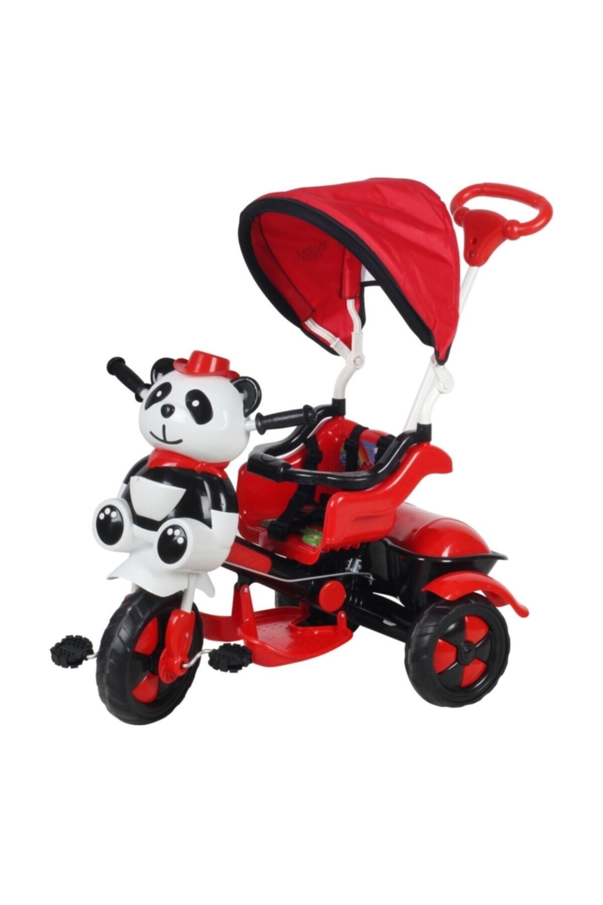 BabyHope 127 Little Panda Üç Teker Bisiklet Kırmızı-Siyah /