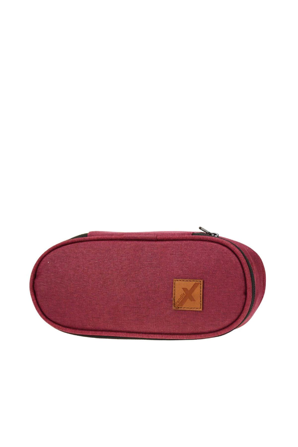 Trendix Trendiz Solid Bordo Kalem Çantası (Tek Bölme) /