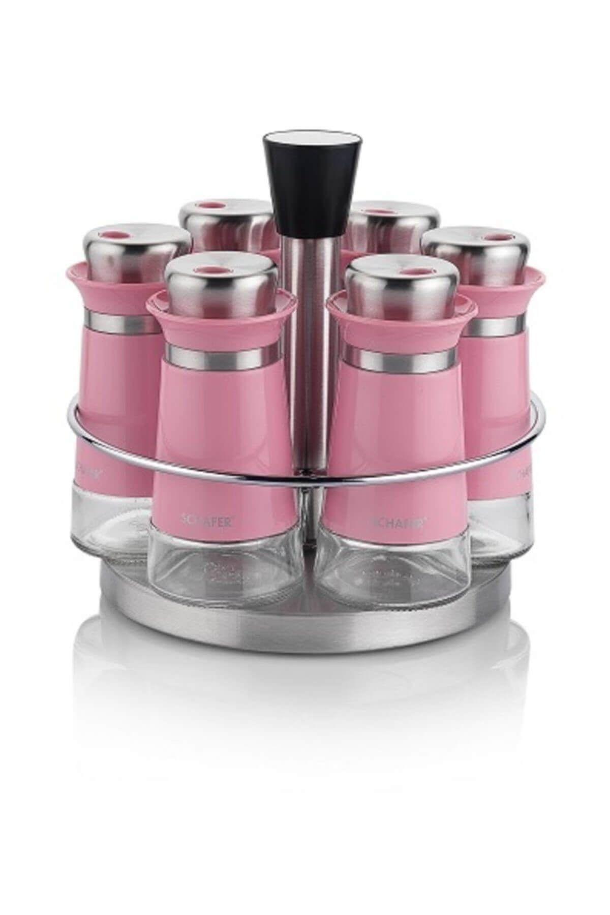 Schafer Kıtchen House 7 Parça  Baharat Takımı -Pembe-5384