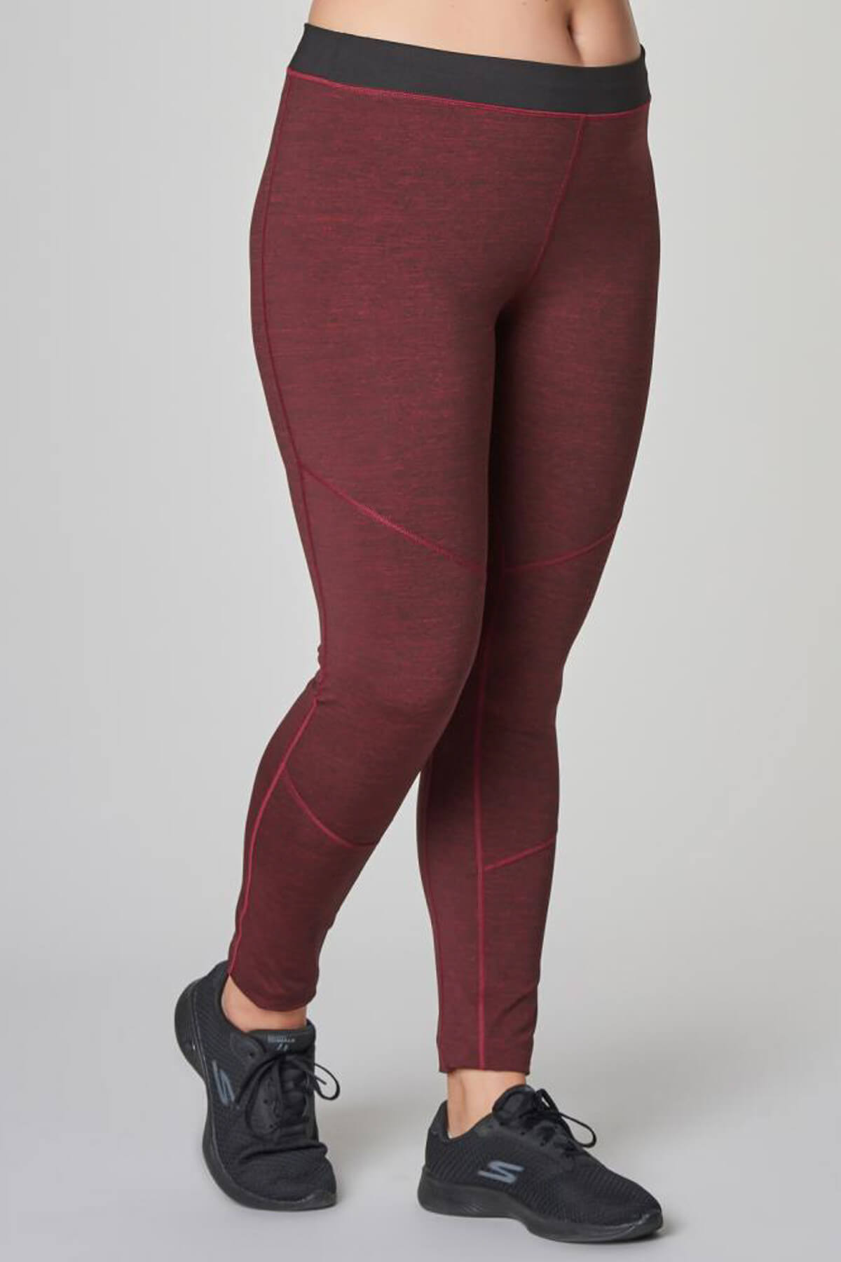 bilcee Bordo Kadın Sporcu Tayt AW-6571