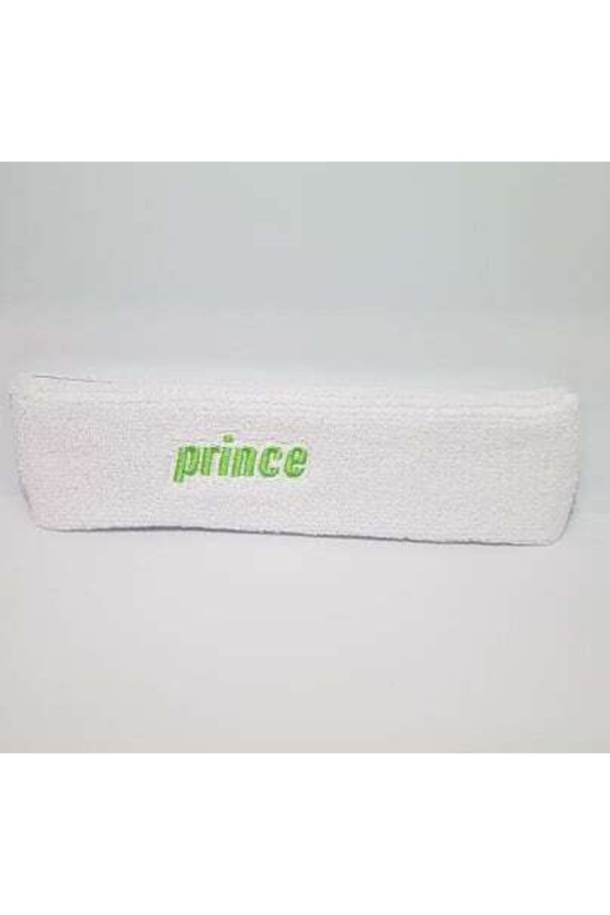 Prince Sporcu Havlu Kafa Bandı Alın Ter Bandı Headband Beyaz-yeşil