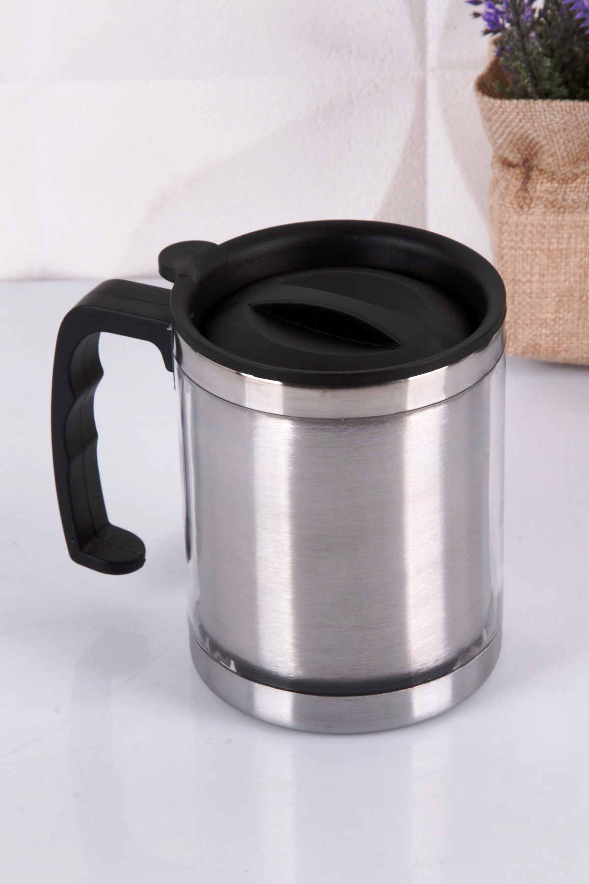 HERA 450 Ml Çelik Termos Kupa-Gri BLS-TB-450-3