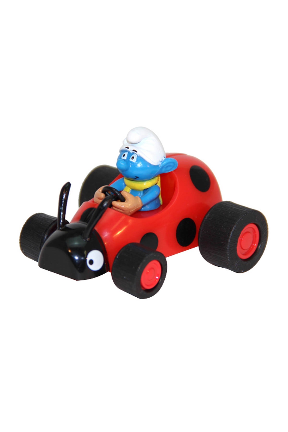 ŞİRİNLER Şirinler Şirin Çek Bırak Uğur Böcekli Araba 6 cm