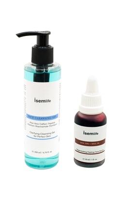 Yüz Temizleme Jeli + Cilt Tonu Eşitleyici Yenileyici Peeling Serum Image 0
