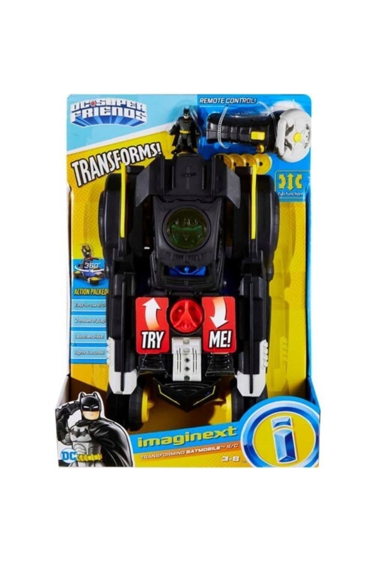 Imaginext remote control clearance batmobile