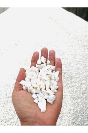 Beyaz Kristal Dolamit Taşı 5 Kg 1,5-2 Cm Saksı, Akvaryum, Bahçe, Mezarlık Süs Taşı Image 0