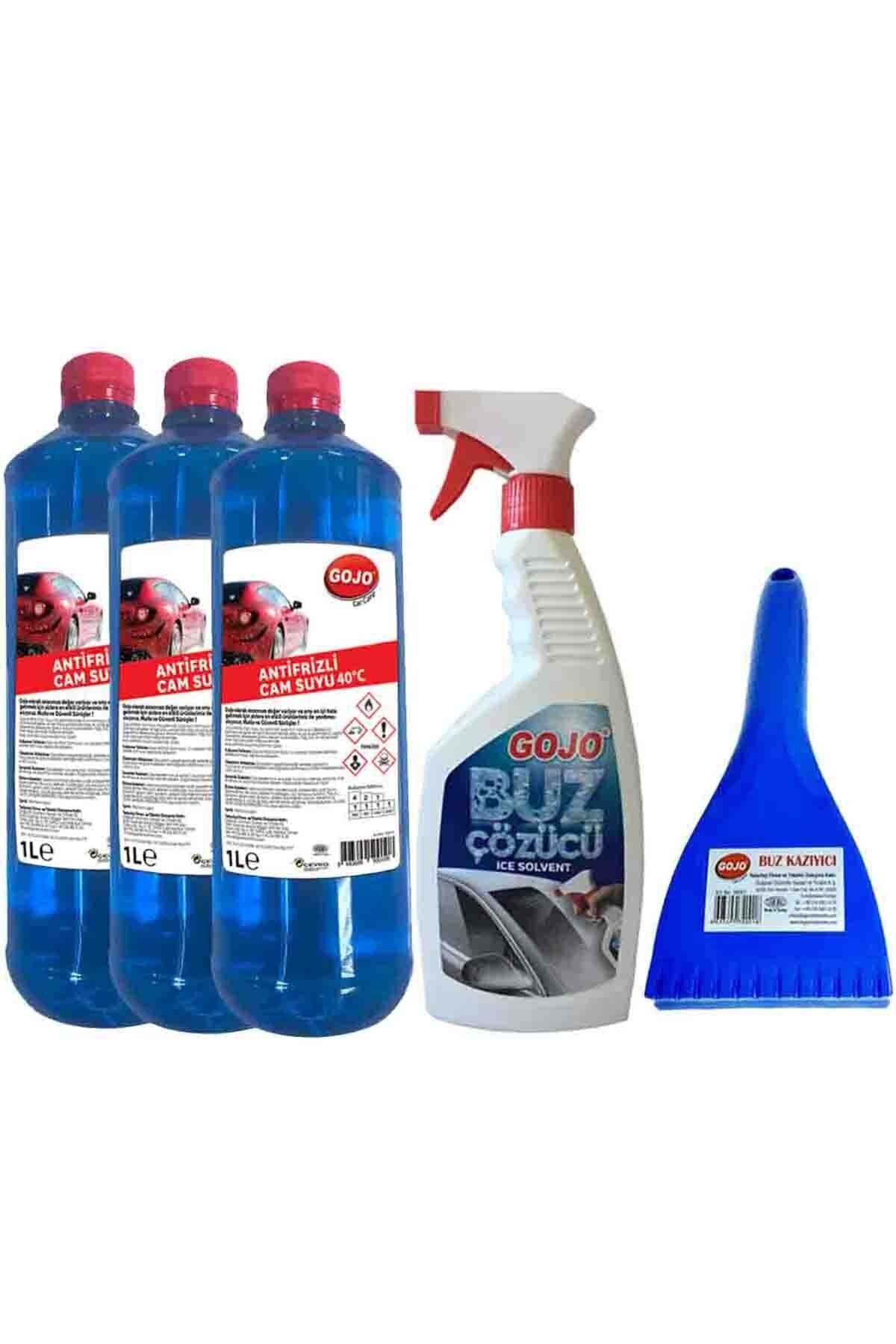 Gojo Kışlık Set 3 Ad Cam Suyu + Buz Çözücü + Buz Kazıyıcı