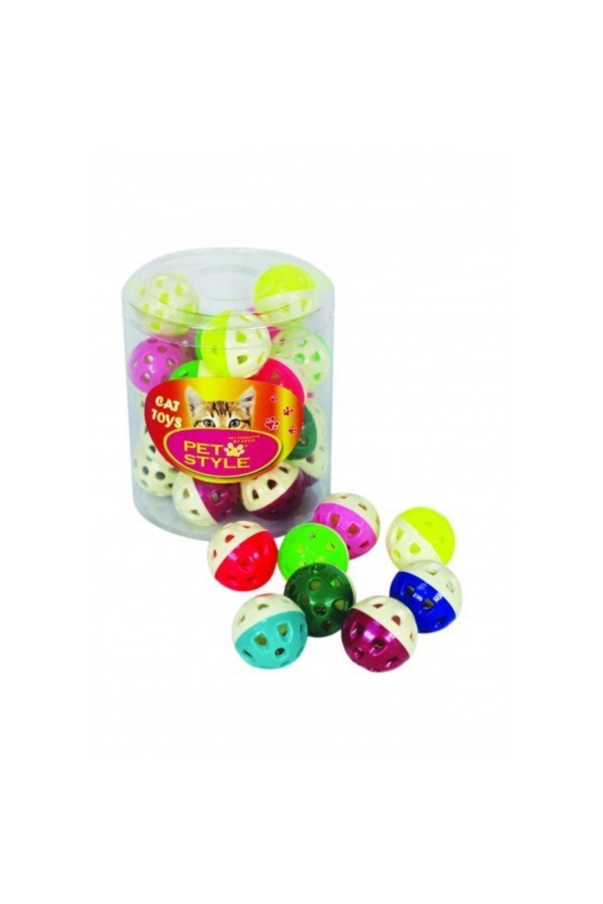 Pet Style Çıngıraklı 4cm Kedi Oyun Topu- Kedinizi Heyecanlandırın 1 Adet
