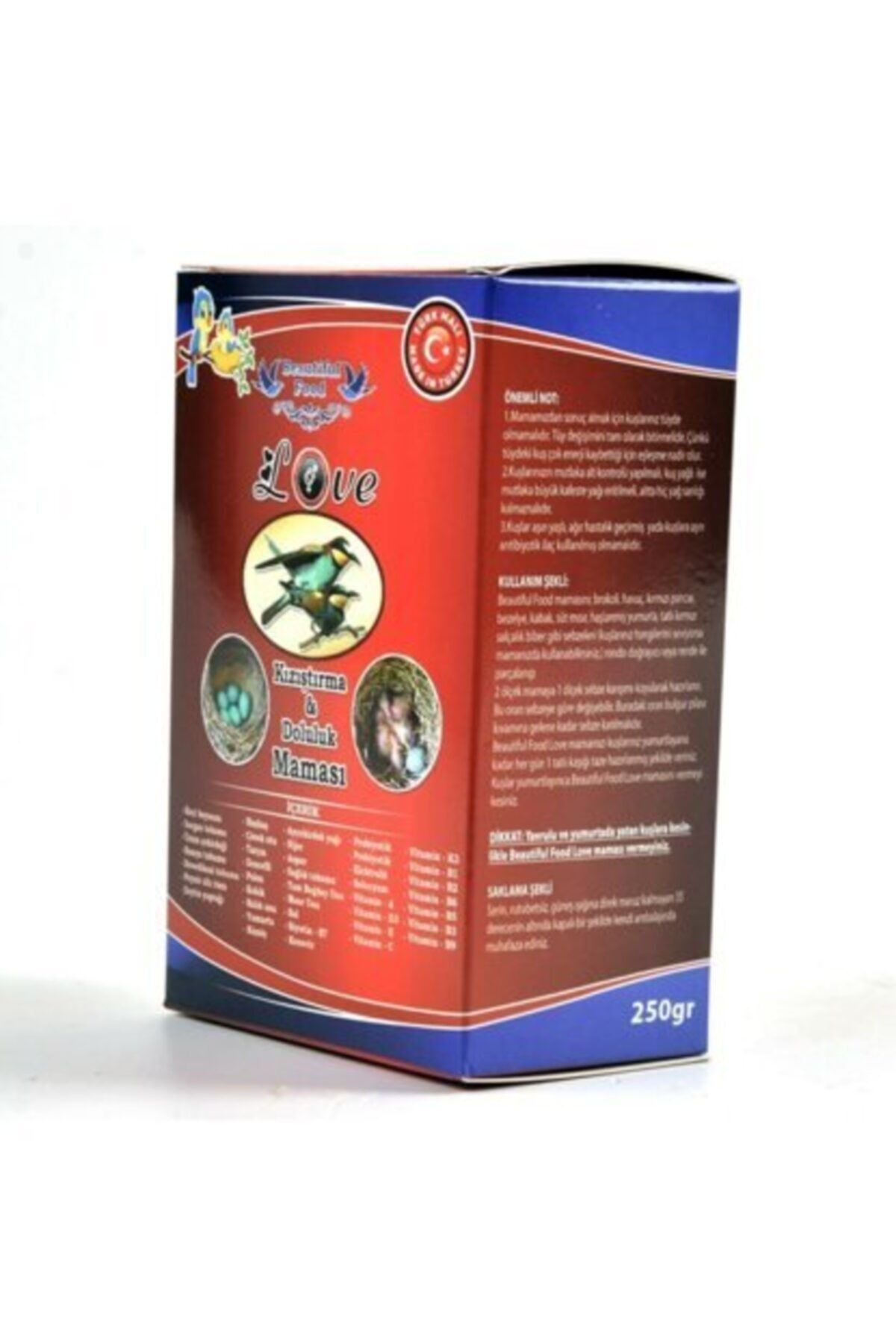 Beautiful Food Love Kızıştırma Ve Doluluk Kuş Maması 250 Gr