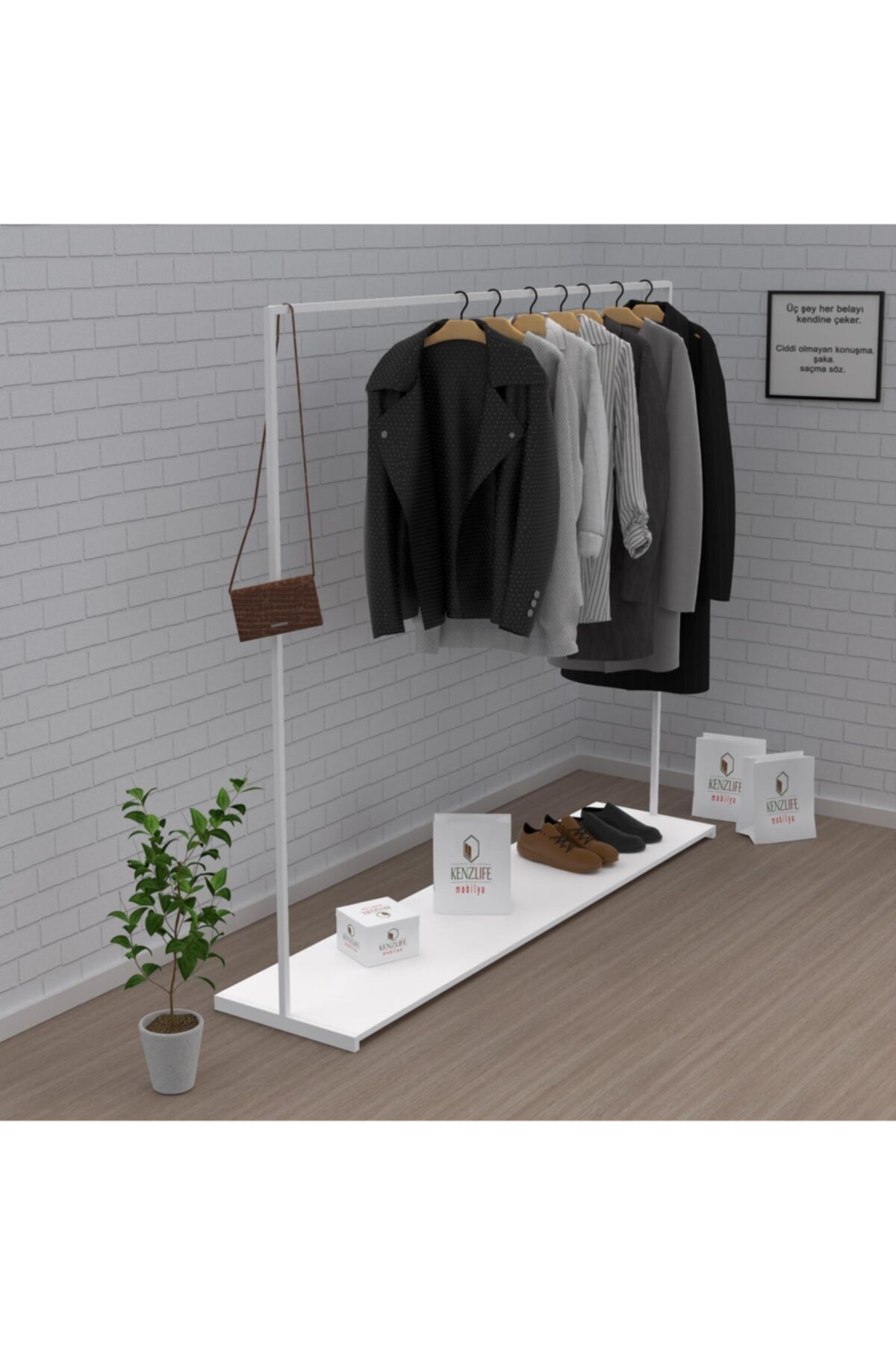 Kenzlife Larose askılık elbise askısı bebek byz-byz konfeksiyon dolabı