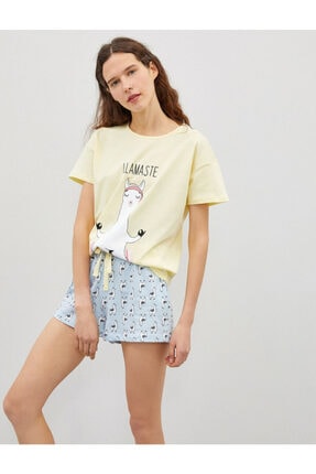 Koton Kadın Mavi Pijama Takımı