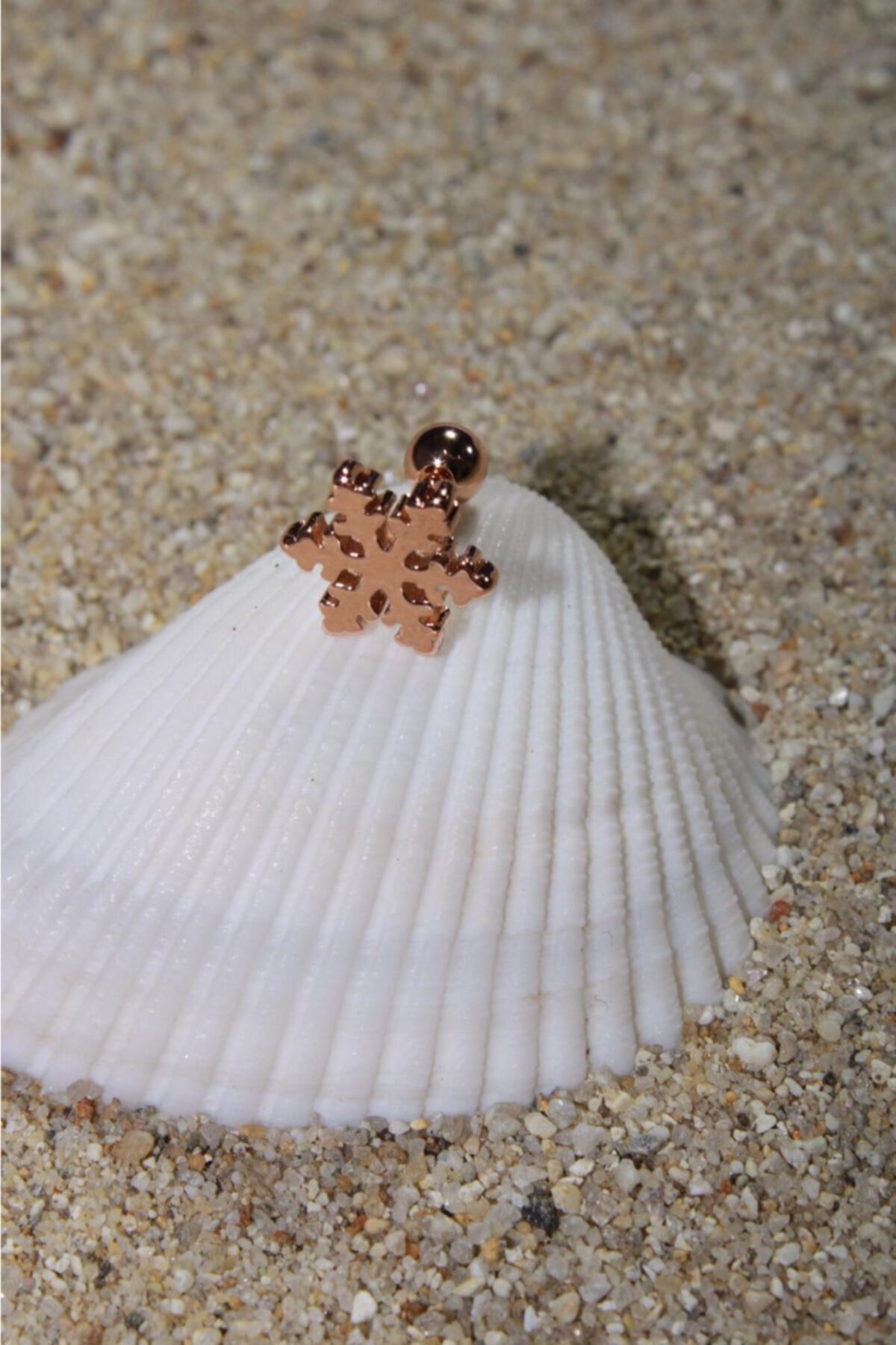 NOBLE GETTO Cerrahi Çelik Rose Renk Tragus, Conch Ve Helix Piercing