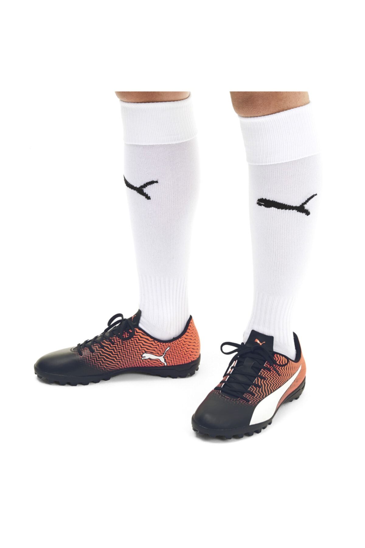 puma erkek siyah turuncu hali saha ayakkabisi fiyati yorumlari trendyol