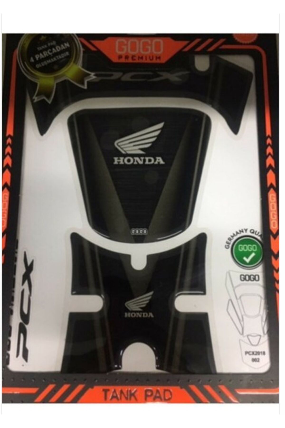 motoçarşım Gogo Pcx 2018-2020 4 Parça Tankpad Set