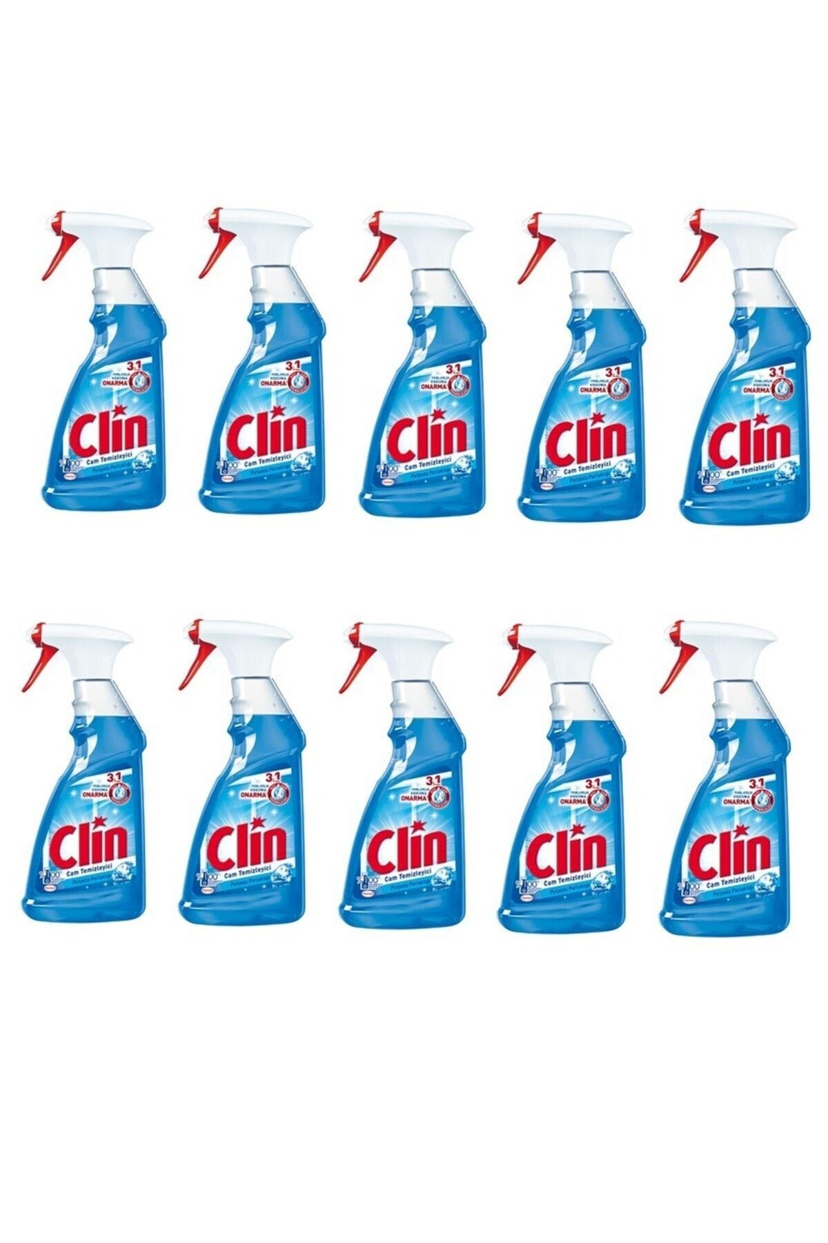 Clin Pırlanta Parlaklığı 500ml Cam Temizleyici 10'lu Set