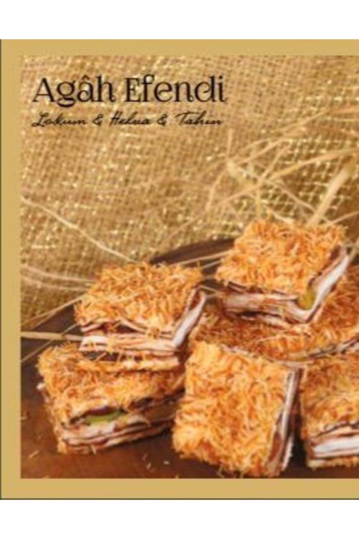 AGAH EFENDİ Fındıklı Çikolatalı Kadayıflı Lokum Baklava 3 Kg