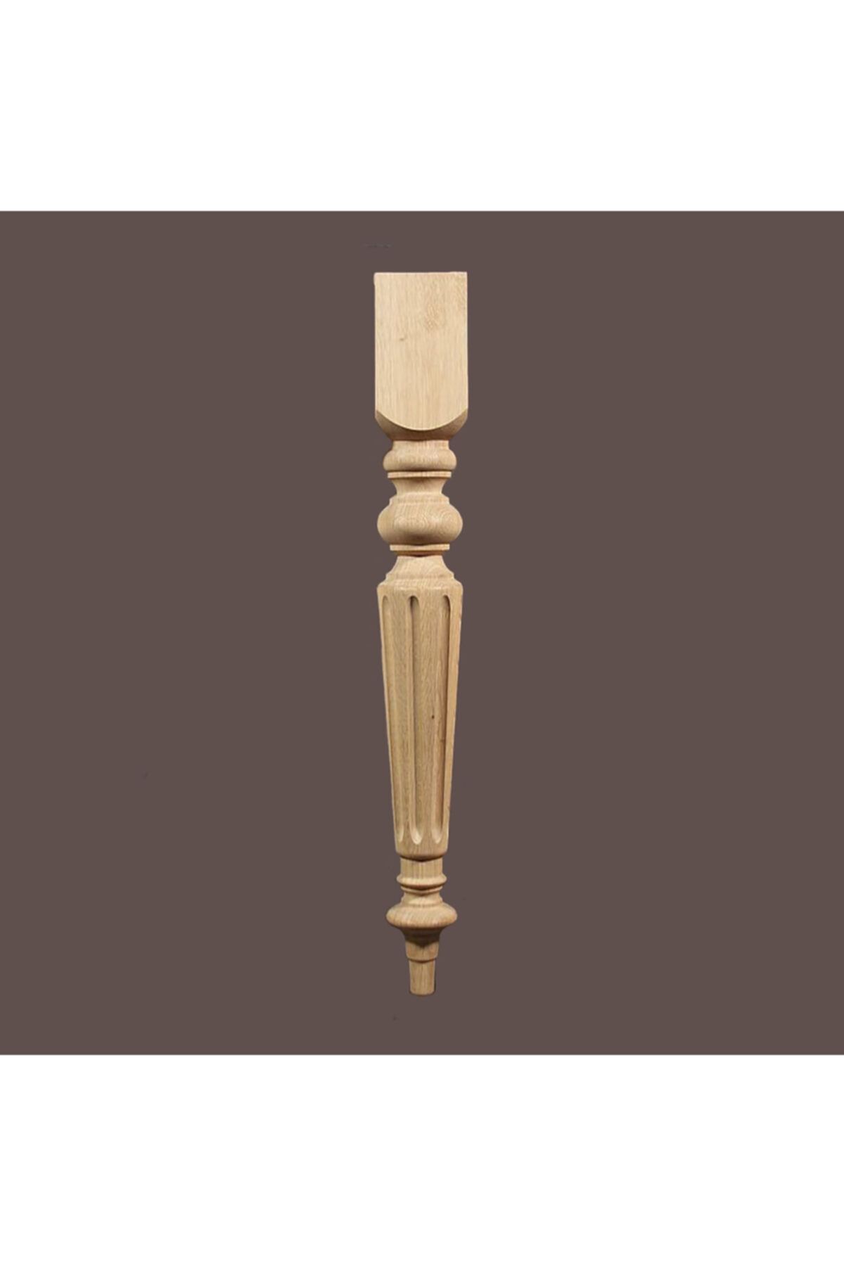 Turkuaz Ahşap Ahşap Masa Ayak 75x7cm - Ham Renksiz
