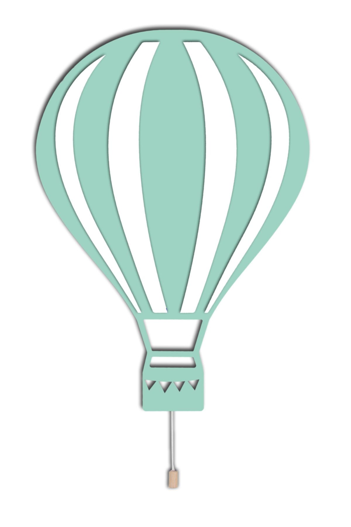 woodcas Çocuk Odası Dekoratif Mint Yeşili Balon Gece Lambası Led Aydınlatma
