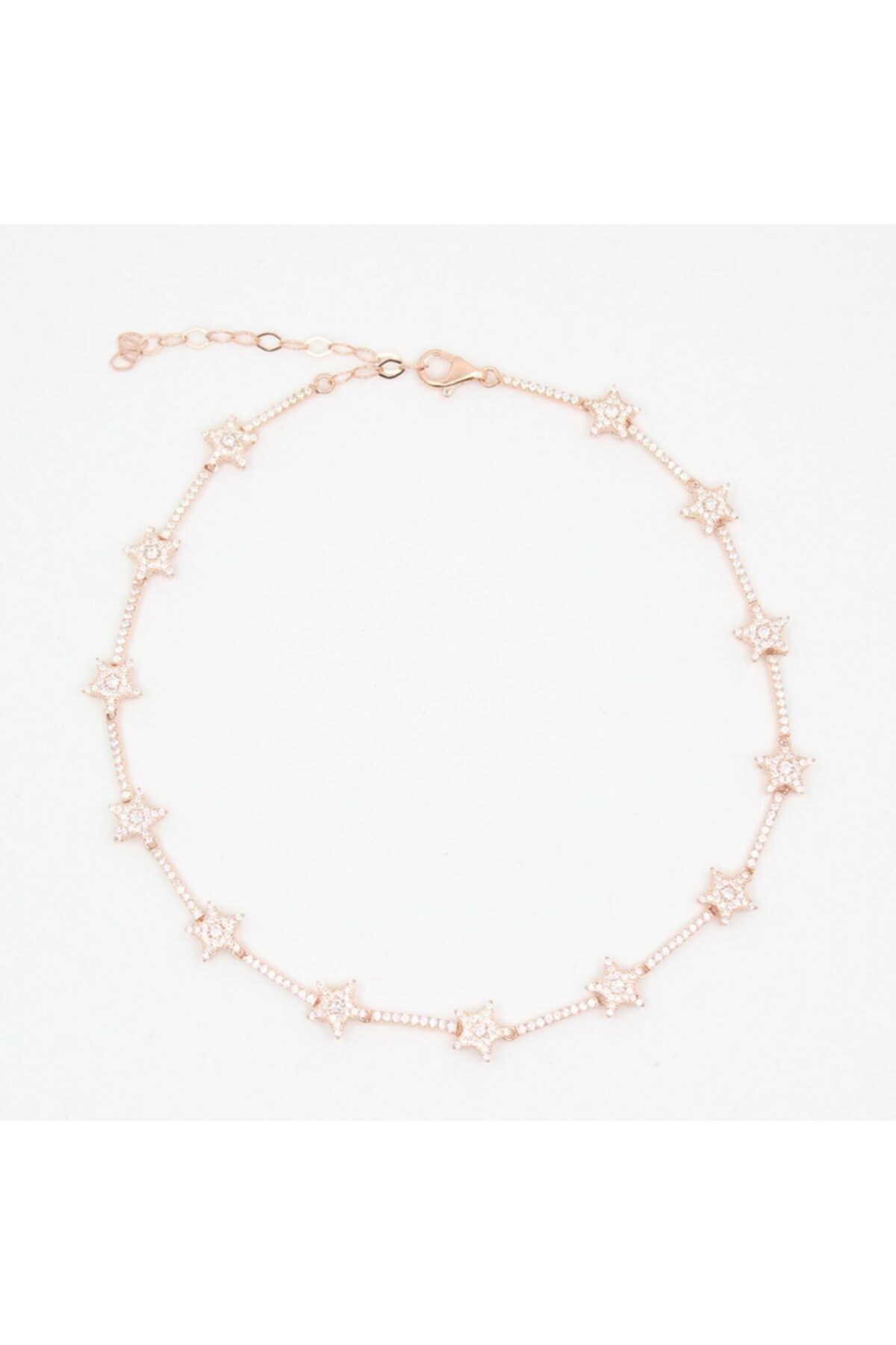 Zelda Silver Yıldız Choker Rose