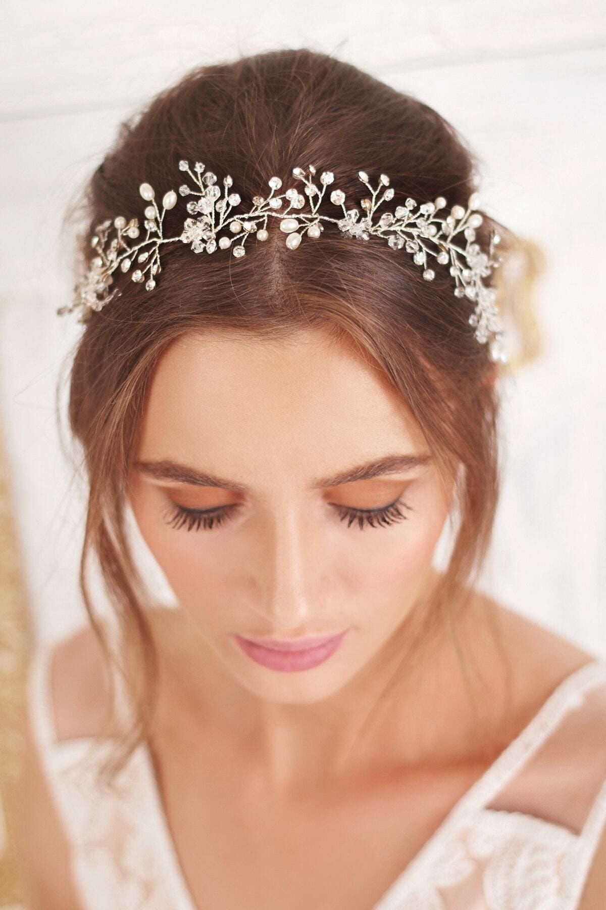 bba new trend Kristal Gelin Saç Aksesuarı