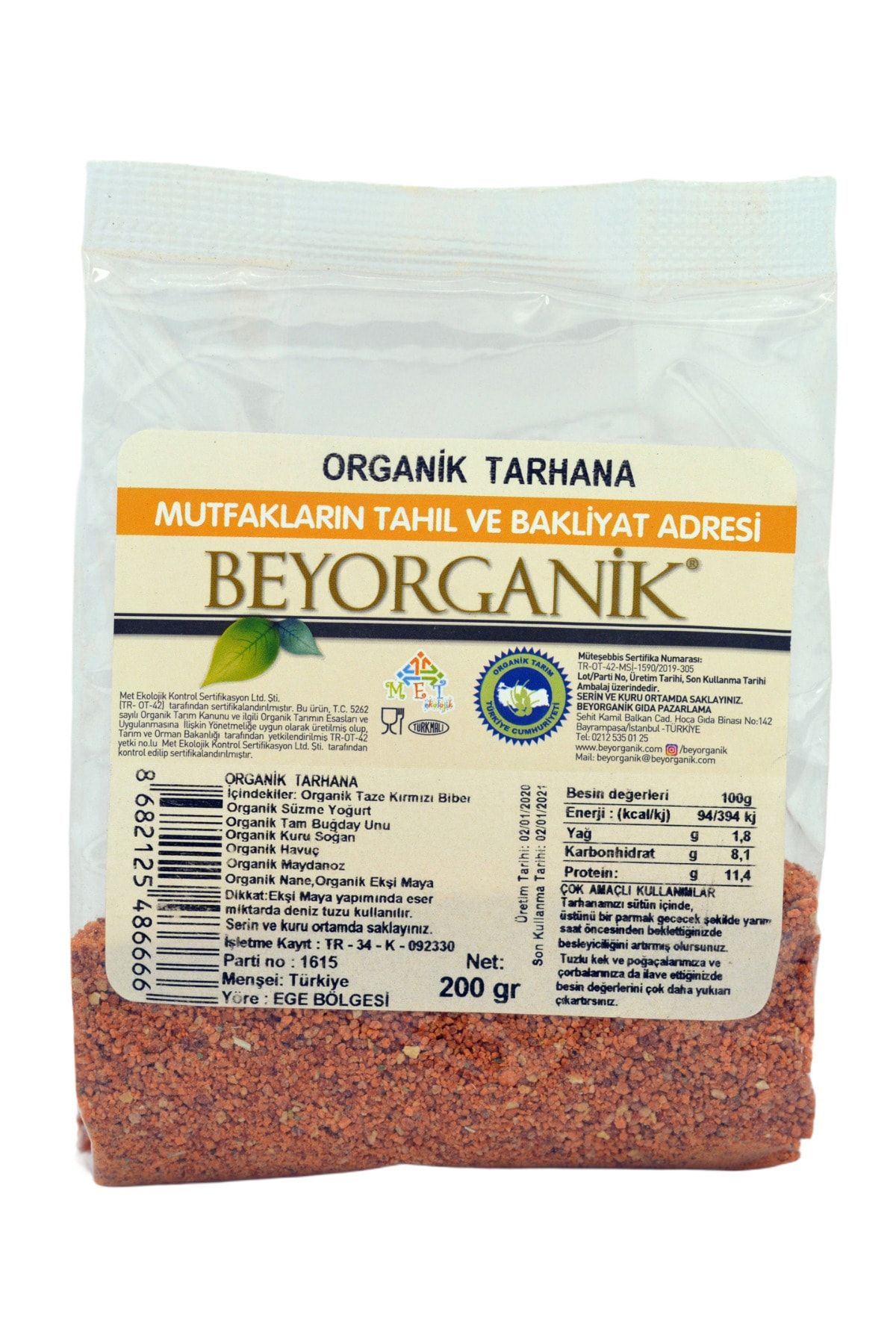 BEYORGANİK Bebek Tarhana 200gr