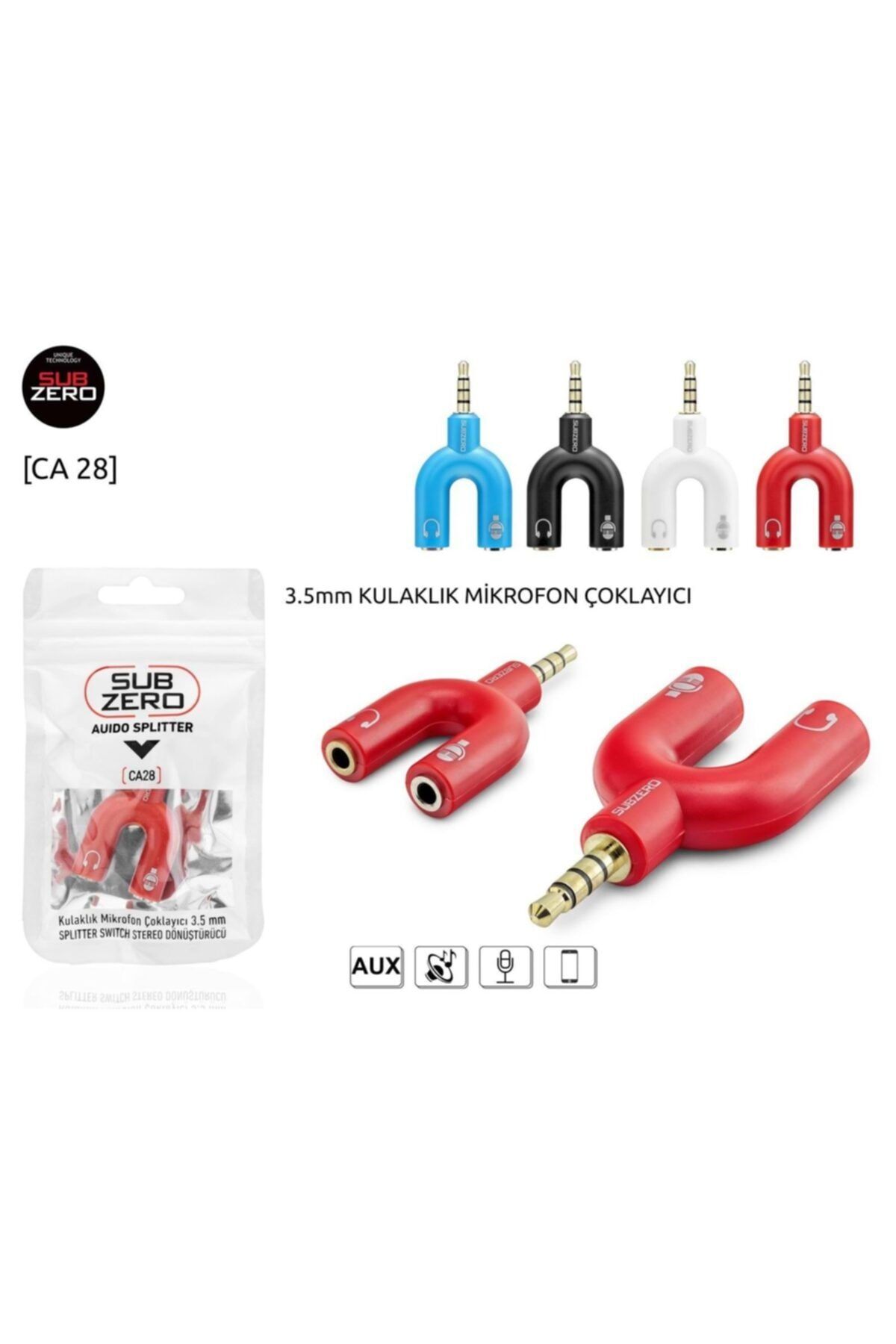 DIGERUI Kulaklık Mikrofon Çoklayıcı 3.5 Mm Ca28