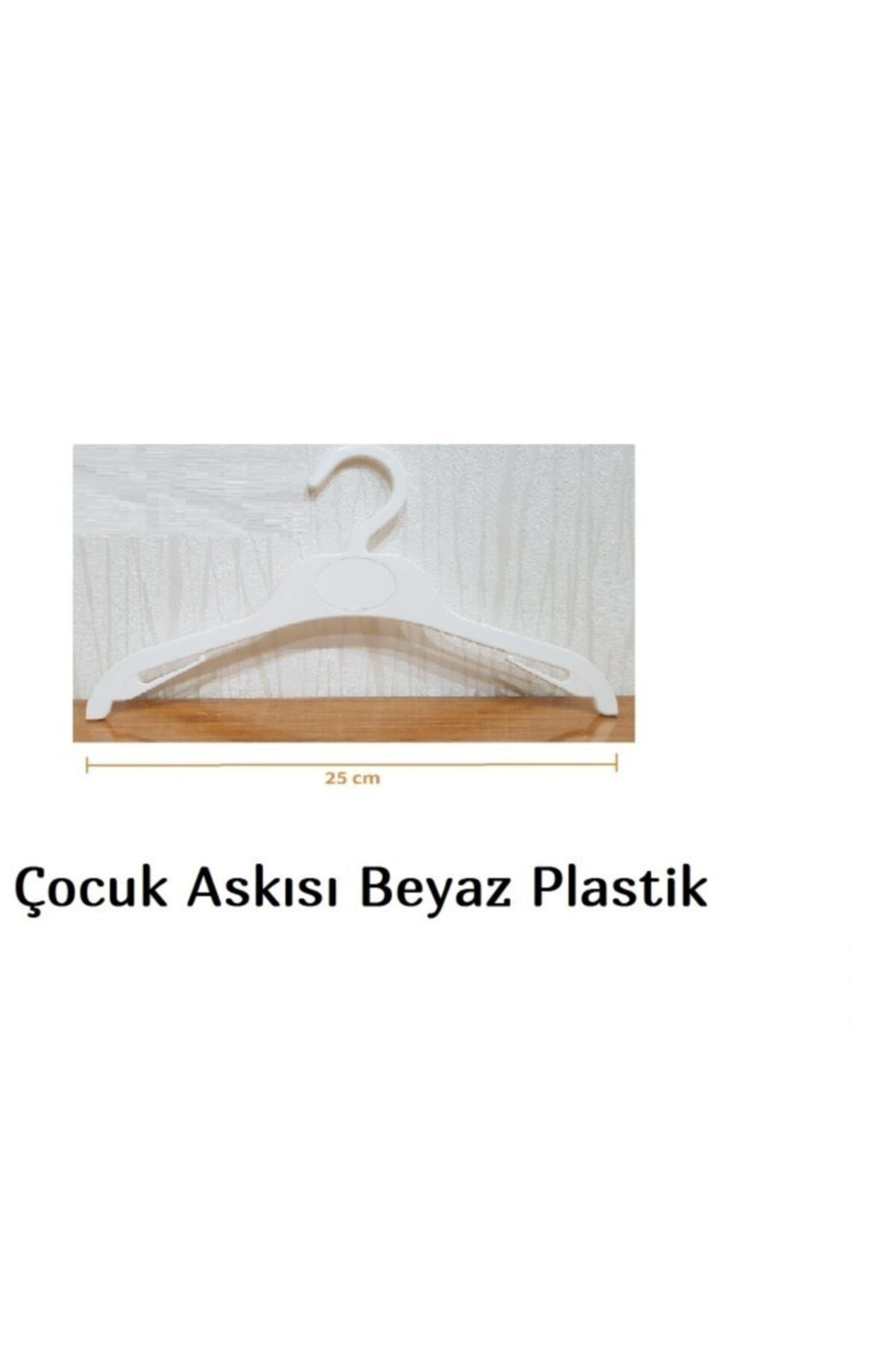 MÇB GROUP TEKSTİL Beyaz Bebek Askısı Çocuk Kıyafet Ve Elbise Askısı Kıyafet Askılık 12 Adet