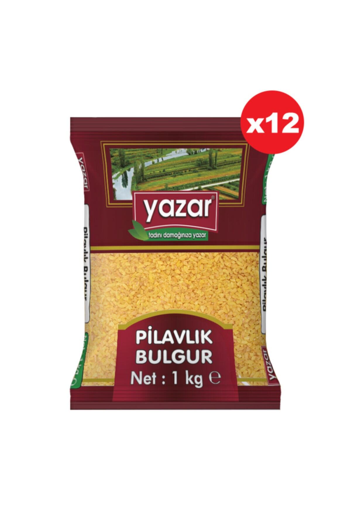 YAZAR Pilavlık Bulgur 1 Kg X 12 Paket