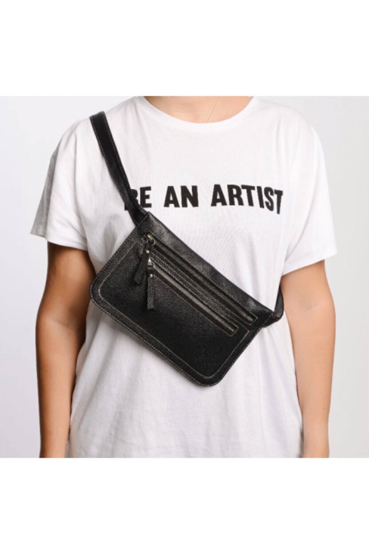 Pinkylola Design Paper Model Vegan Deri Bel & Gögüs Çantası