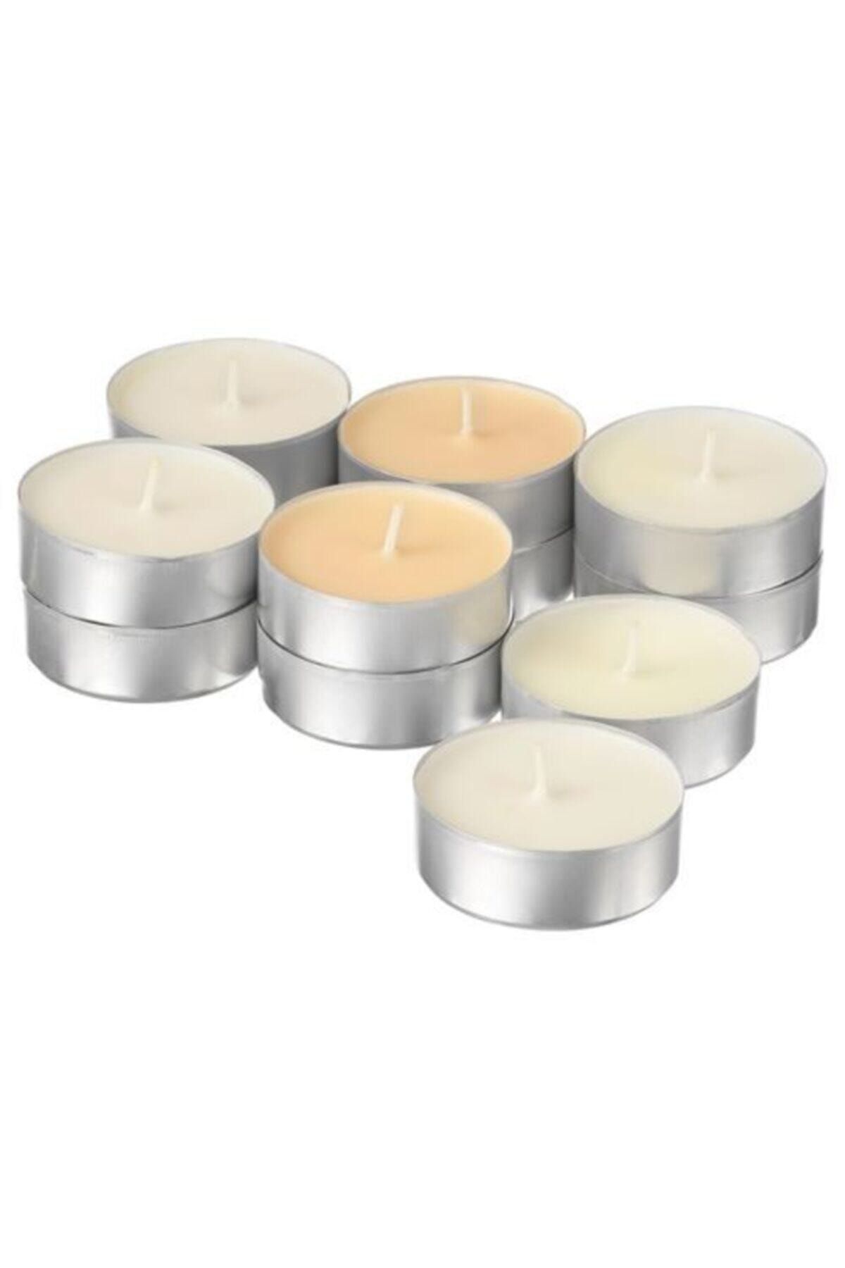 ikea sinnlig kokulu tealight mum tatli vanilya 12 adet 59mm fiyati yorumlari trendyol