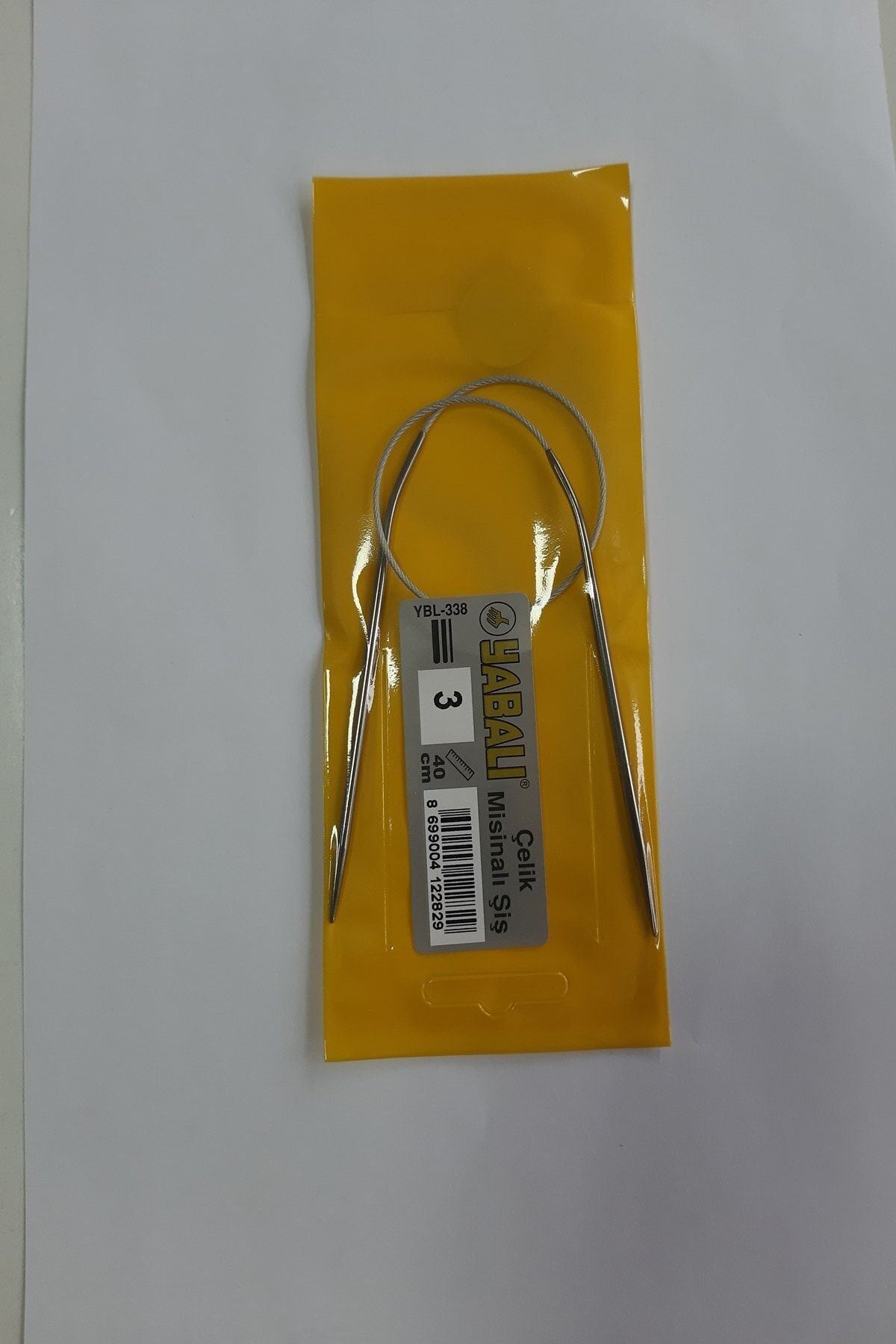 Yabalı Çelik Misinalı Şiş 40 Cm No:3
