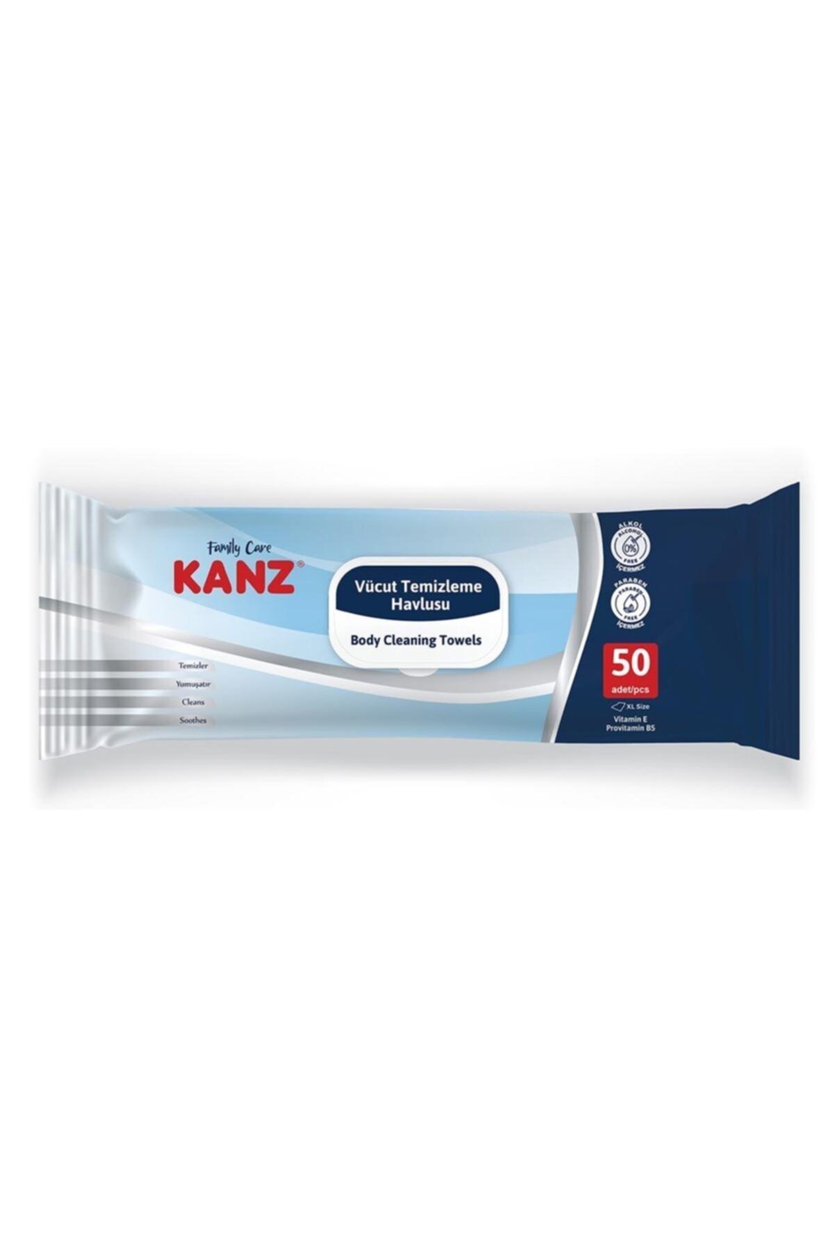Kanz 50 Pcs Vücut Temizleme Havlusu