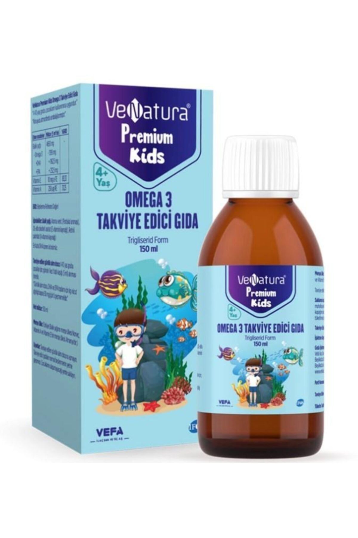 VeNatura Premium Kids Omega-3 Şurup 150ml