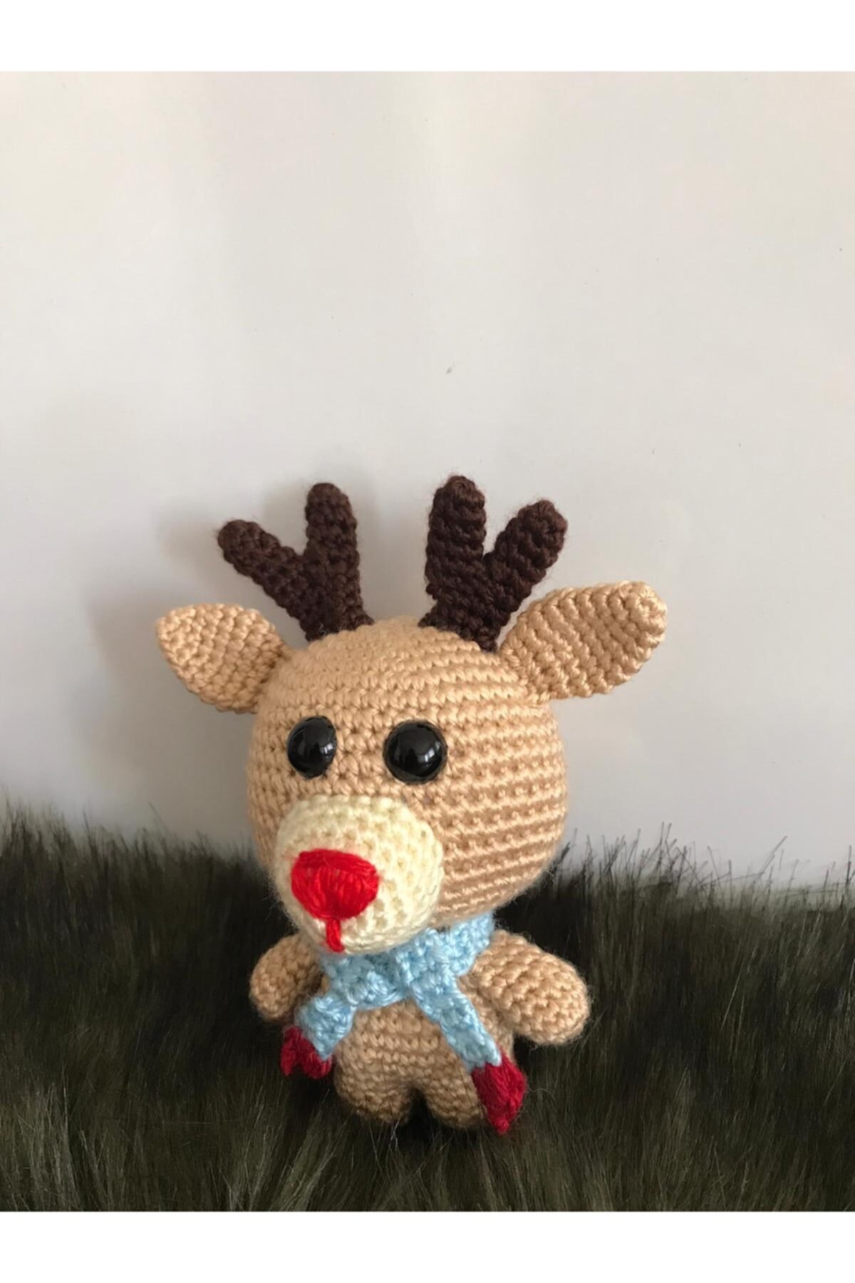 Tolga Tunç Kuruyemiş Amigurumi Geyikli Bebek Amigurami 1 Adet
