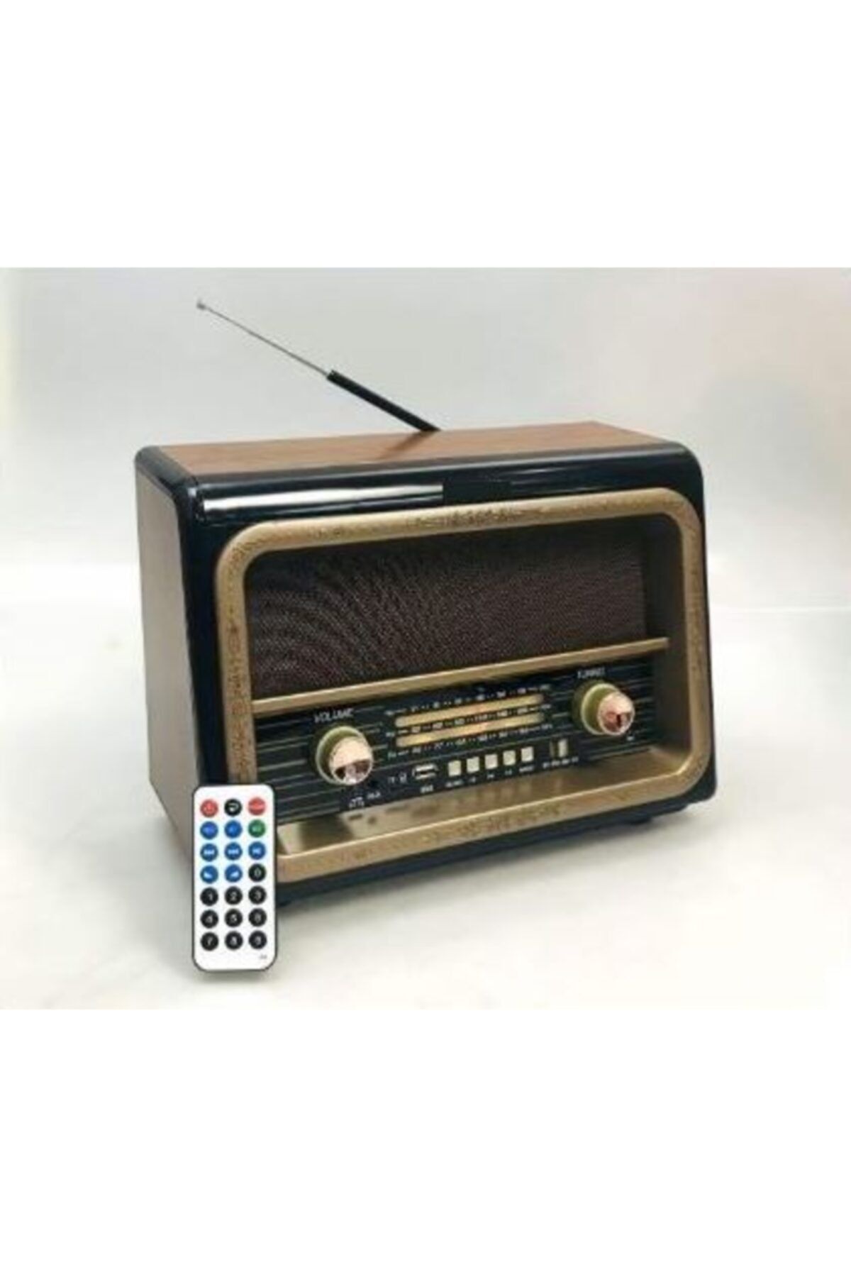 NARGO Bluetooth Md-1911-bt Şarjlı Nostaljik Fm Radyo Usb/sd/mp3 Gold