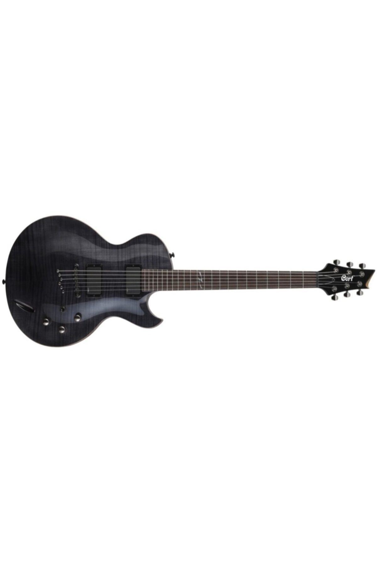 CORT Elektro Gitar Custom, Trans Siyah, Emg (h-h)