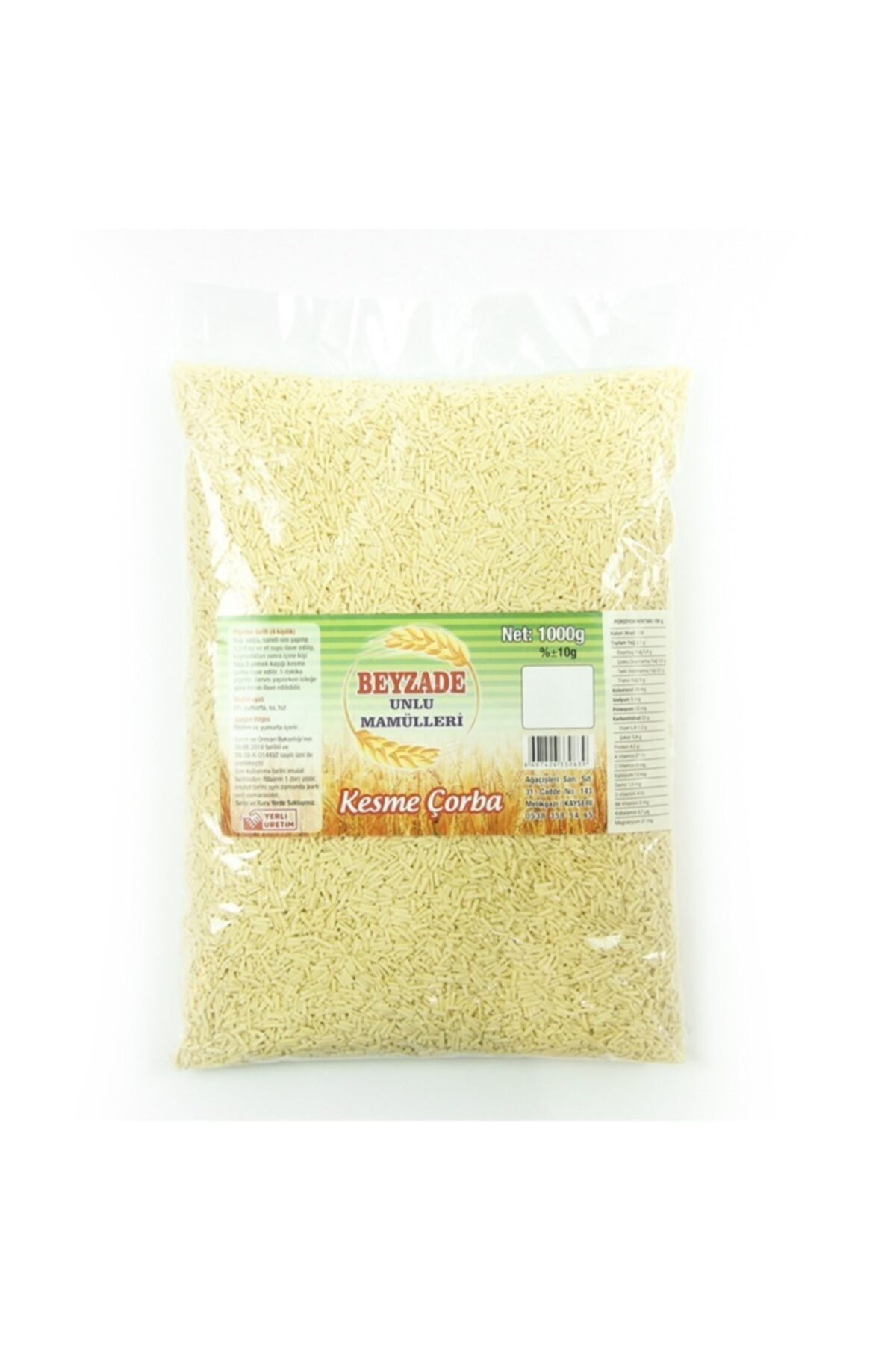 BEYZADE UNLU MAMÜLLERİ Kesme Çorbalık [un Çorbası] 1 Kg