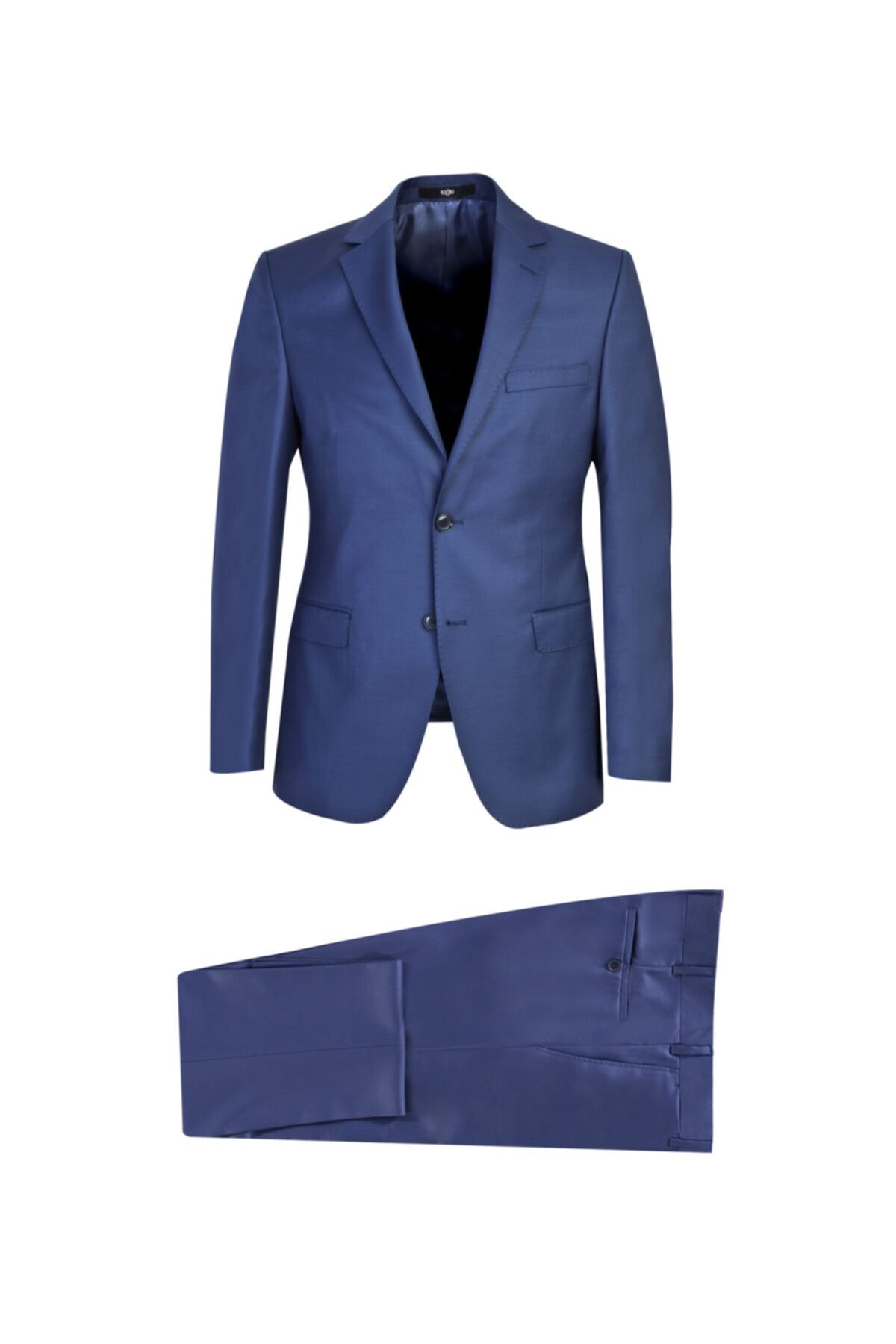 Kiğılı Slim Fit Yünlü Takım Elbise