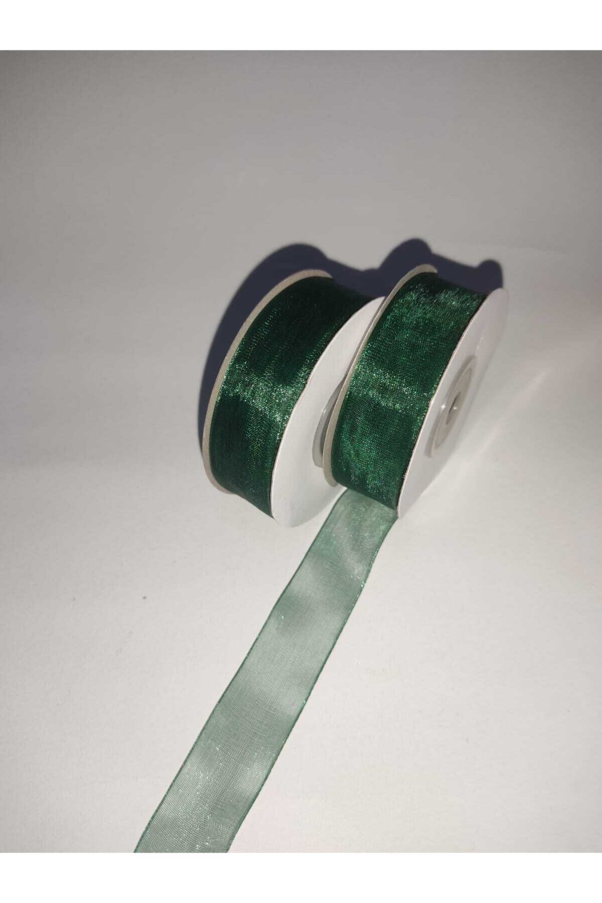 Özcan Ambalaj 2 Cm Organze Kurdele, Koyu Yeşil
