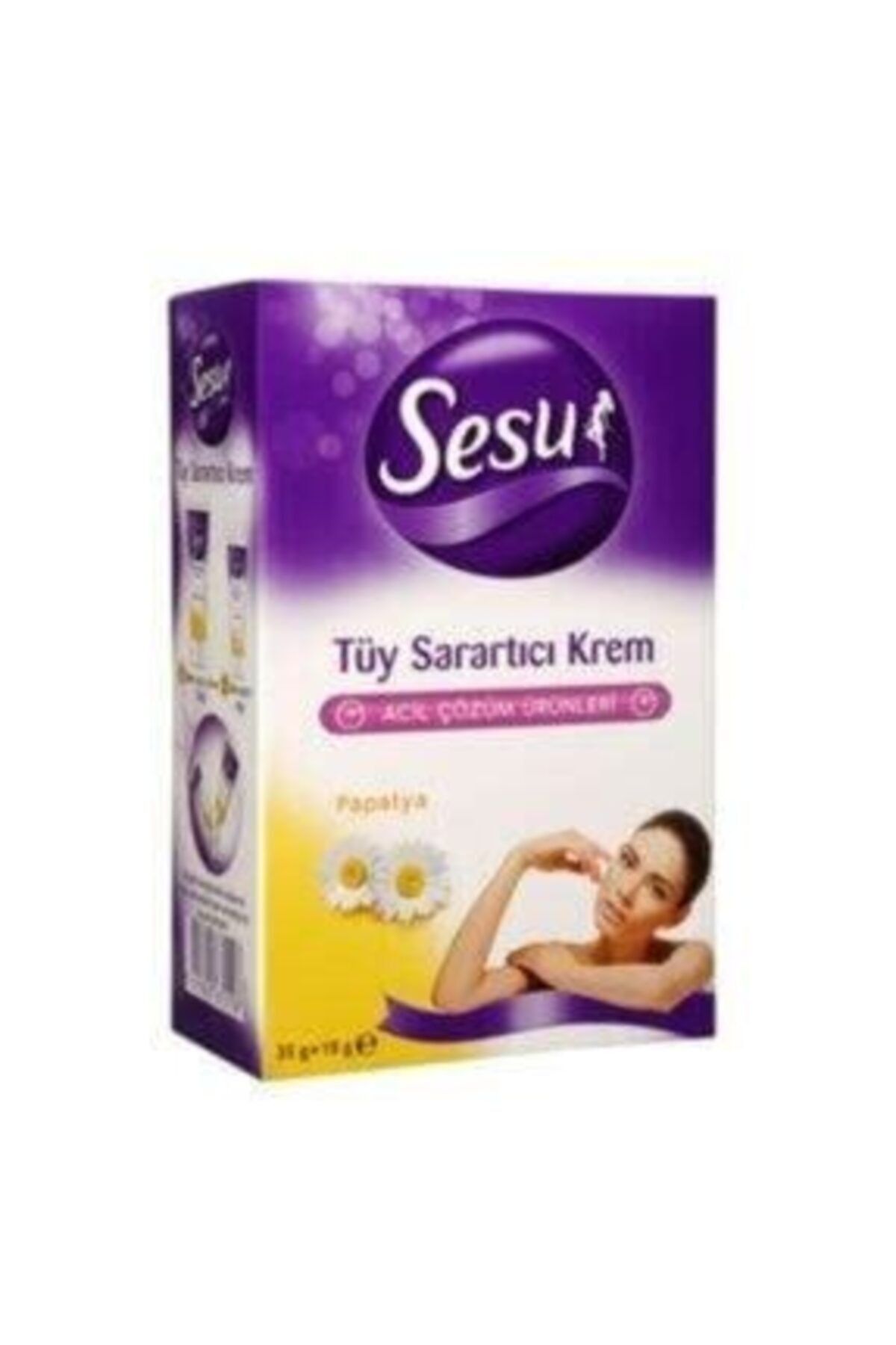 Sesu Tüy Sarartıcı Krem Papatya 35gr+18gr
