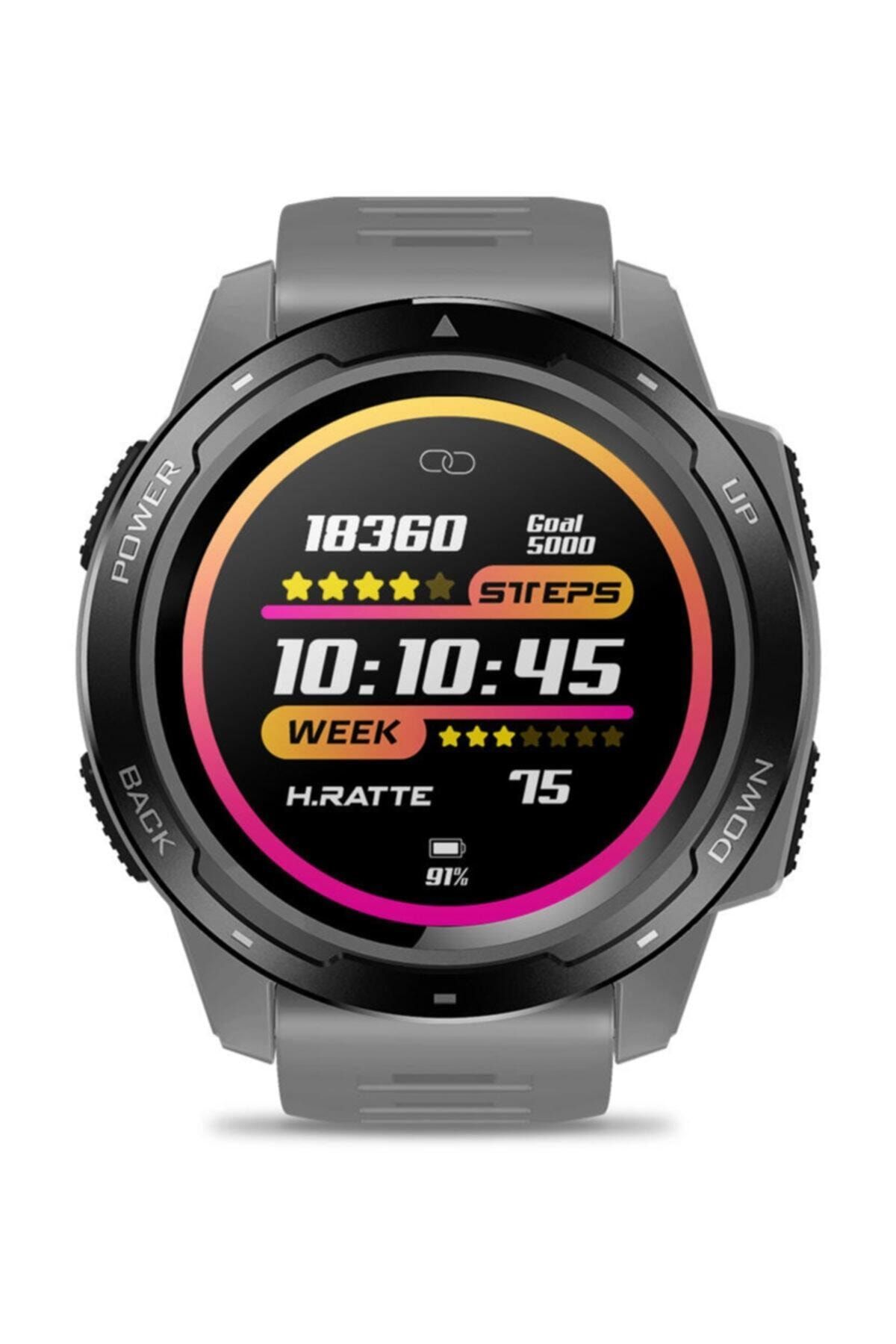 Zeblaze Vibe 5 Active Gt Multi Spor Smart Erkek Akıllı Saat - Gri